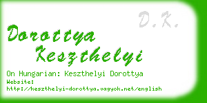 dorottya keszthelyi business card